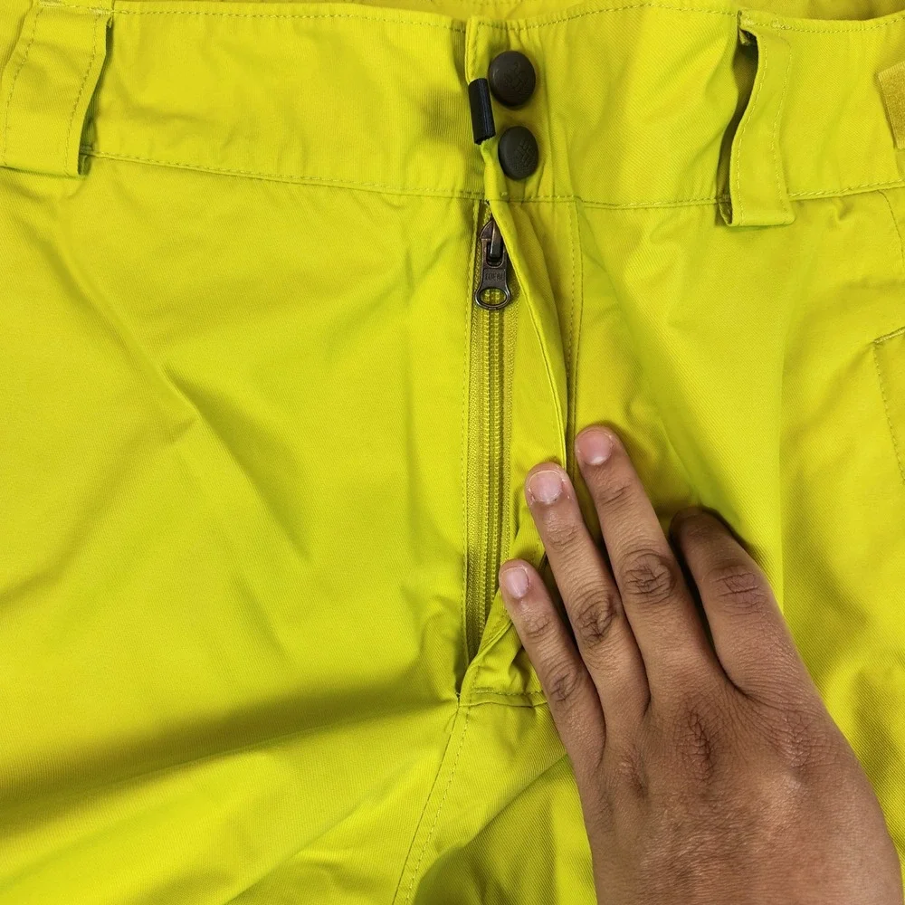 Columbia Ridge 2 Run II Pants‎ Men XL Yellow Omni Heat Tech Ski Snowboard Cargo